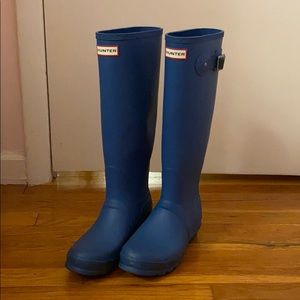 Blue Hunter Knee High Rainboots